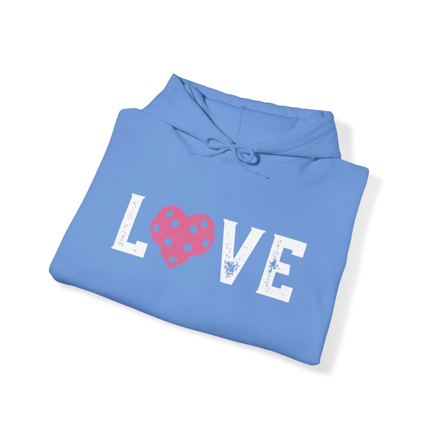 Custom Pickleball LOVE Hoodie - 3 pickleball hearts sleeve -can customize sleeves & back - add in notes
