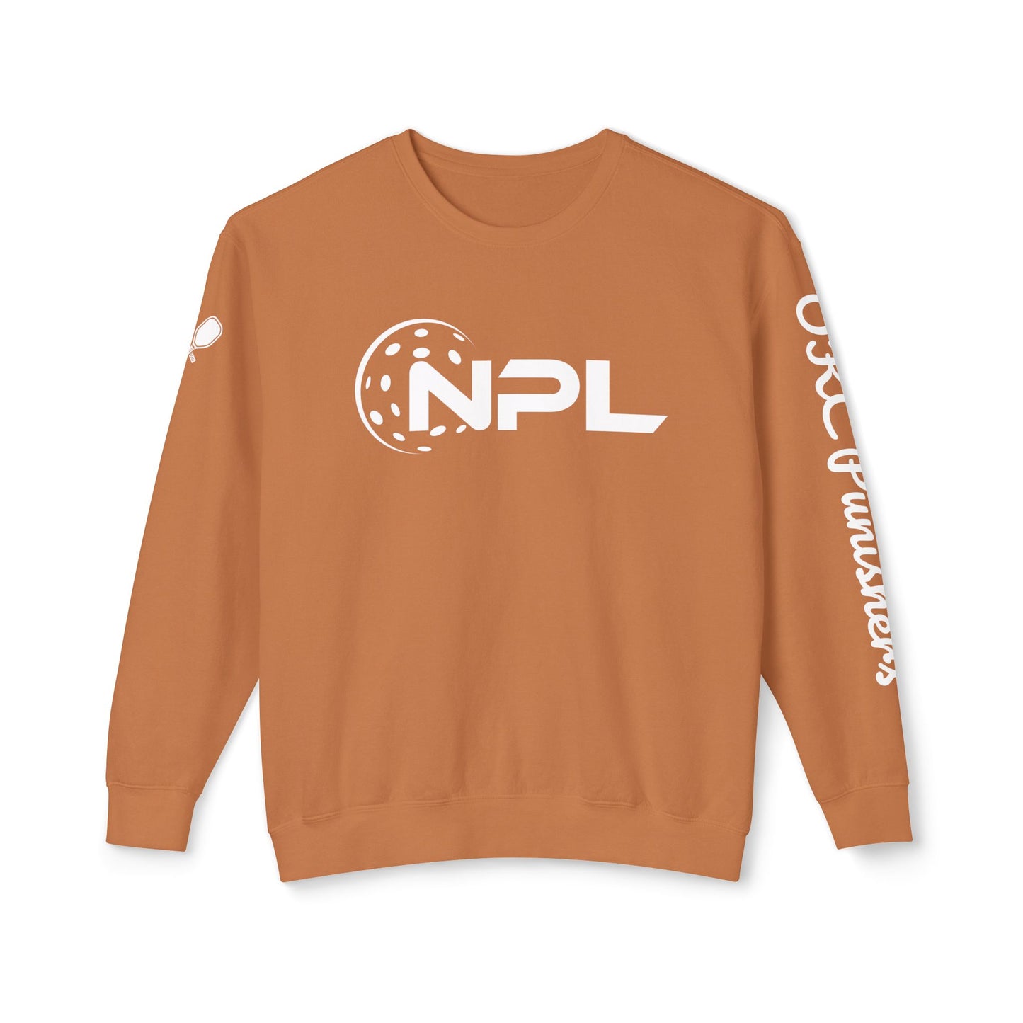 NPL Garment Dyed- Unisex Garment Dyed Lightweight Crew - Customize Sleeve w/ Name