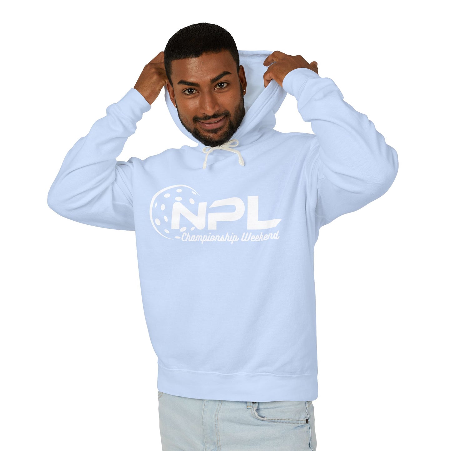 NPL Championship Weekend -Garment Dyed Unisex Lightweight Hoodie - Customize back
