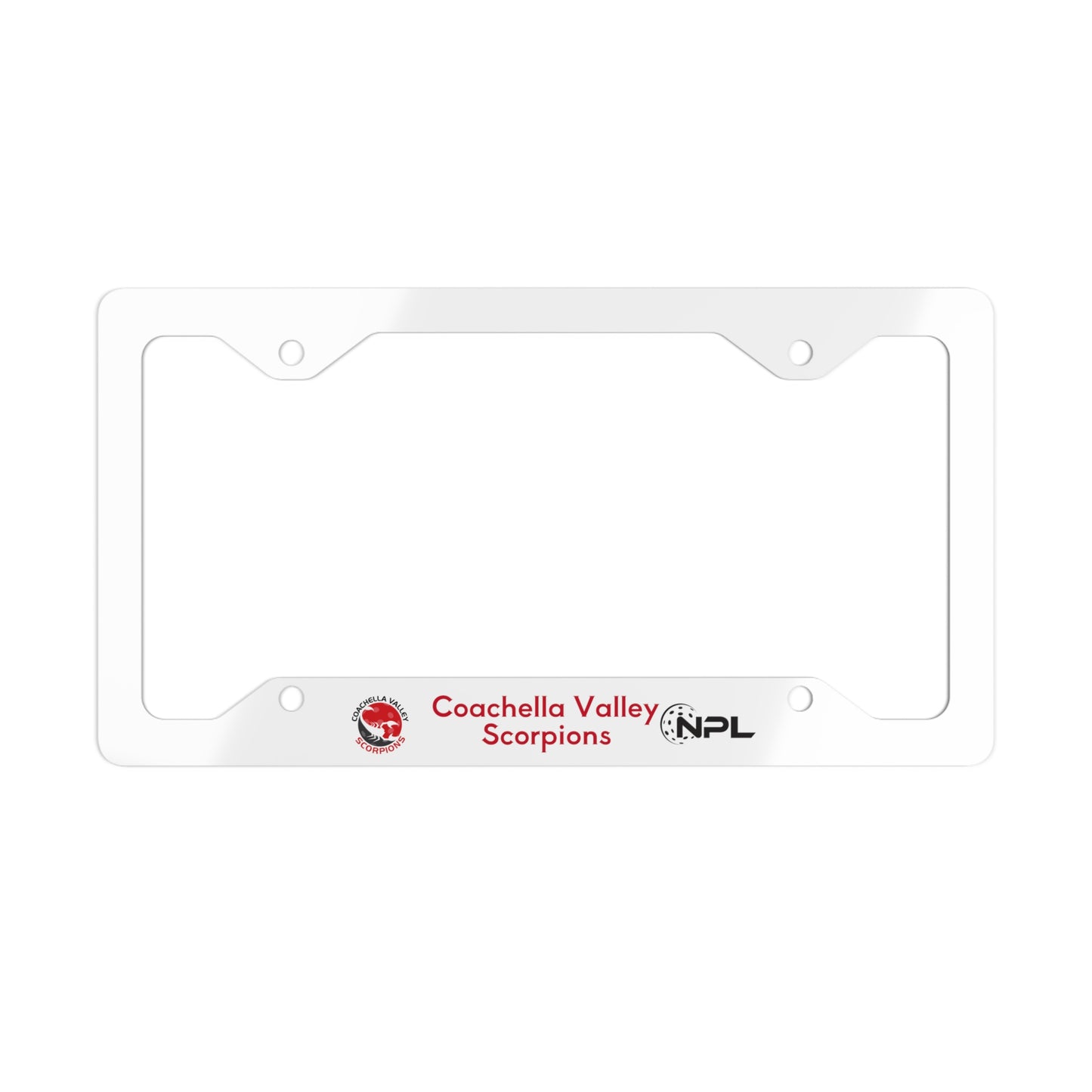 Coachella Scorpions Metal License Plate Frame