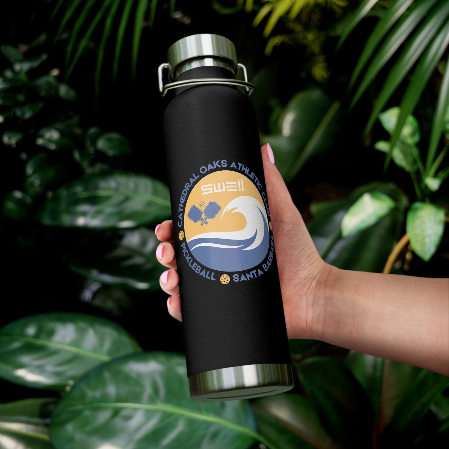 Cathedral Oaks - SWELL - PIckleball - Copper Vacuum Insulated Bottle, 22oz