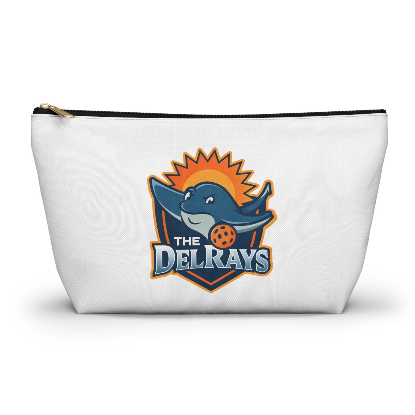 The Del Rays/US Legends Pickleball 1 sided logo-Personalized Accessory Pouch w T-bottom
