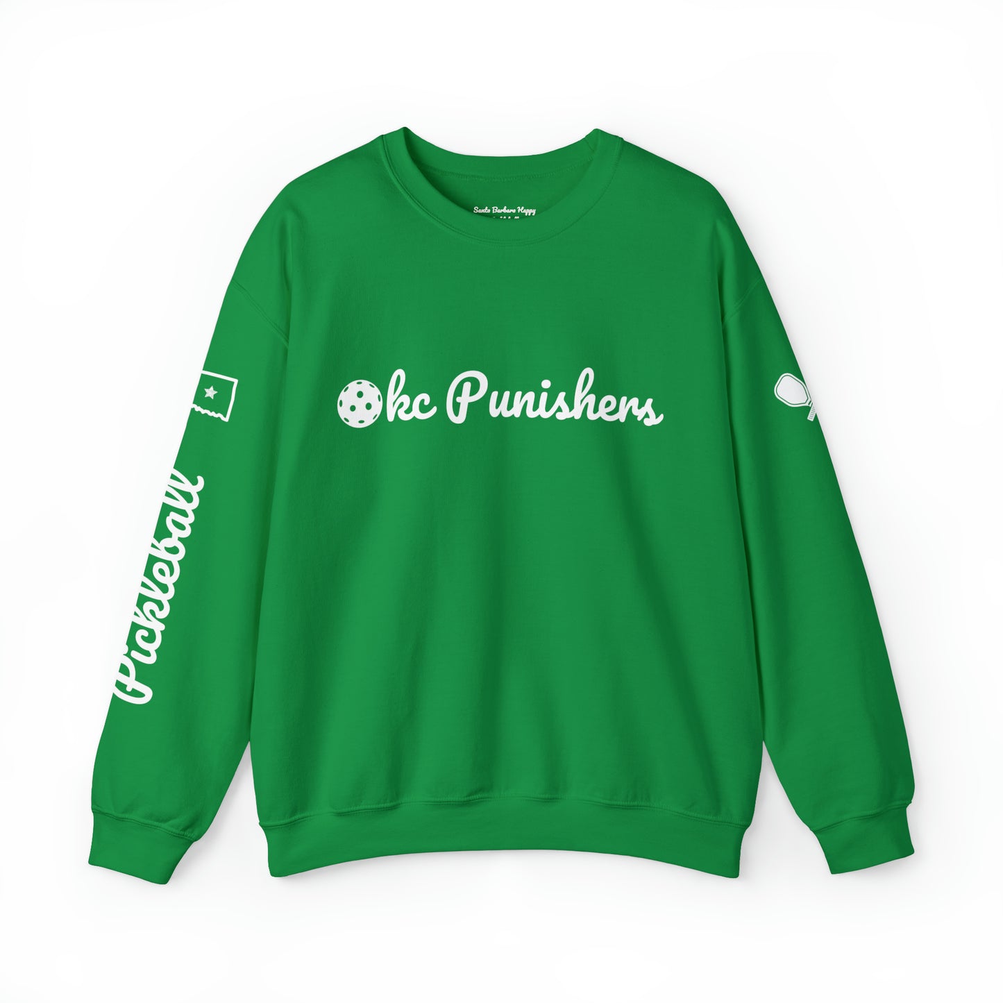 OKC Punishers Script Crew -50% cotton soft, Customize sleeve