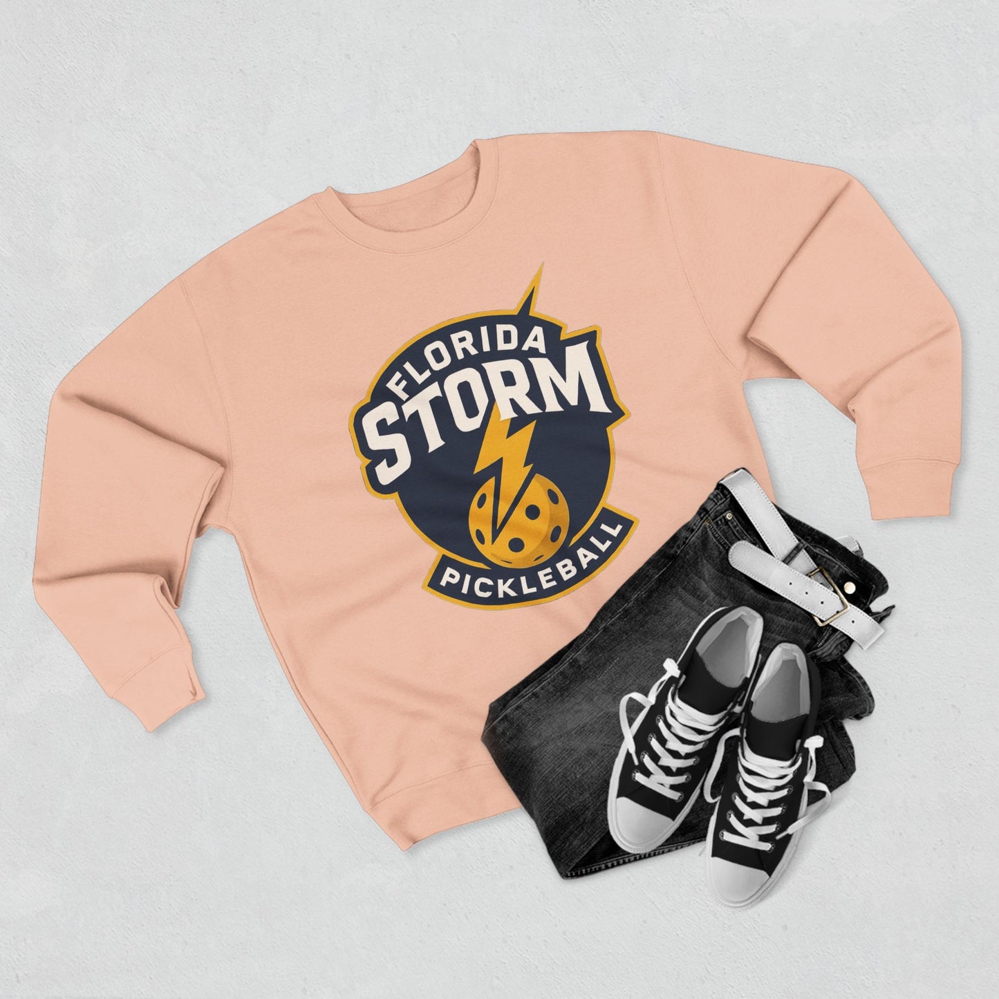 Florida Storm Unisex Crew- 2 sided (can personalize) warmer  80% cotton, 20% polyester