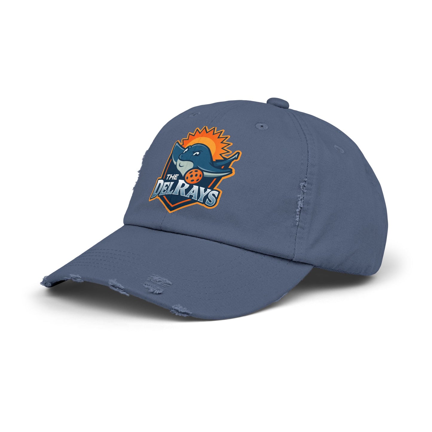 The Del Rays Unisex Distressed Hat - Printed - NOT embroidered