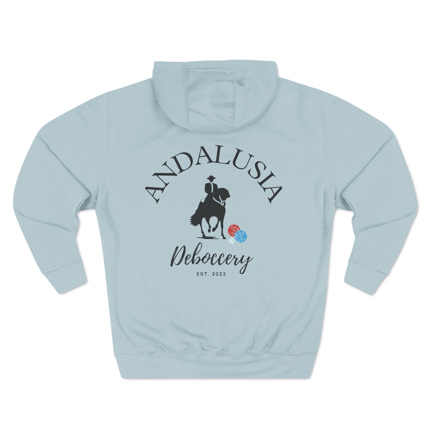 Andalusia Deboccery 80% cotton/20% poly plush - Lane 7 Three-Panel Fleece Hoodie