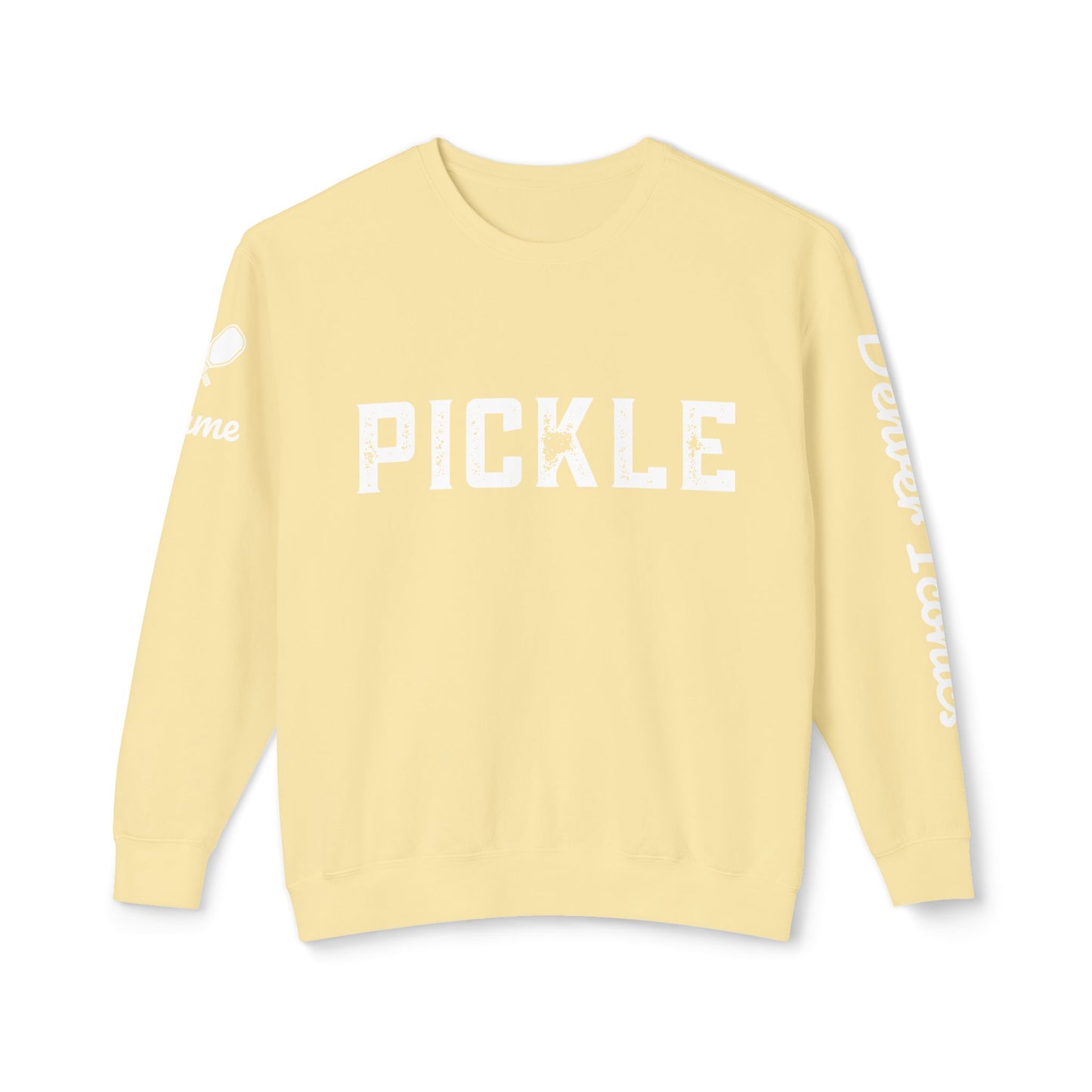 NPL Garment Dyed- Denver Iconics - Unisex 100% Cotton Lightweight Crew - Customize Sleeve w/ Name