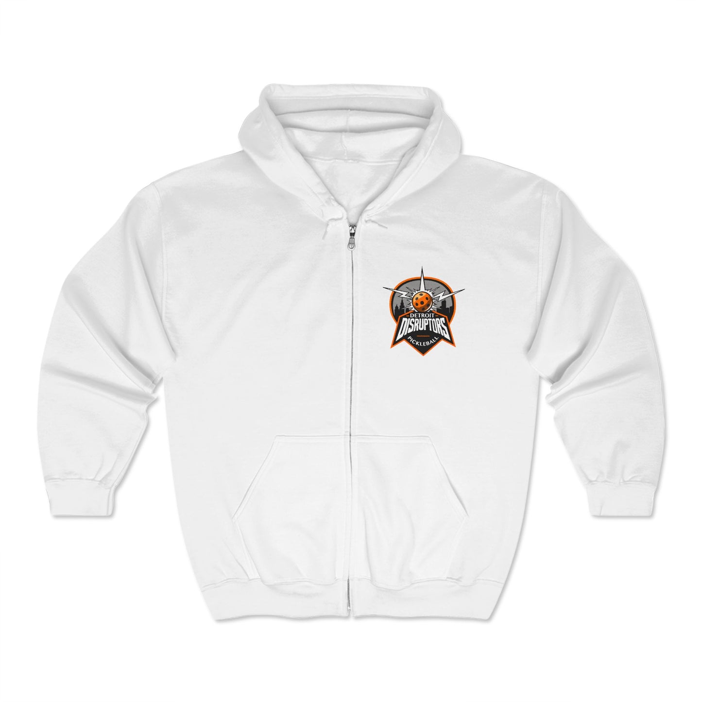 Detroit Disruptors Pickleball Hoodie - Unisex Heavy Blend Full Zip Sweatshirt