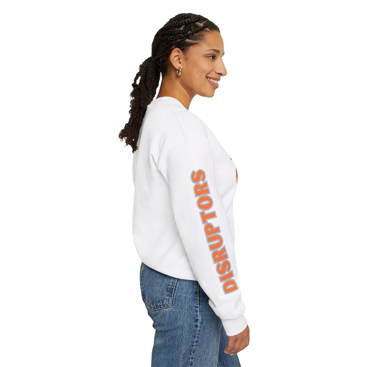 Detroit Disruptors Unisex Crew -Customize Sleeve or Back w/ Name- (add in instructions)