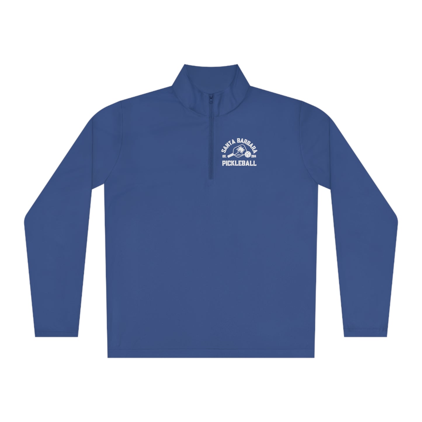 Santa Barbara Pickleball (or your city) Unisex, Moisture Wicking, SPF 40, Quarter-Zip Pullover