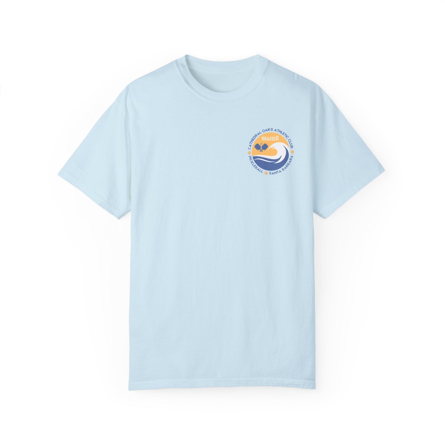 Cathedral Oaks Athletic Club - SWELL - Pickleball Unisex Garment-Dyed T-shirt