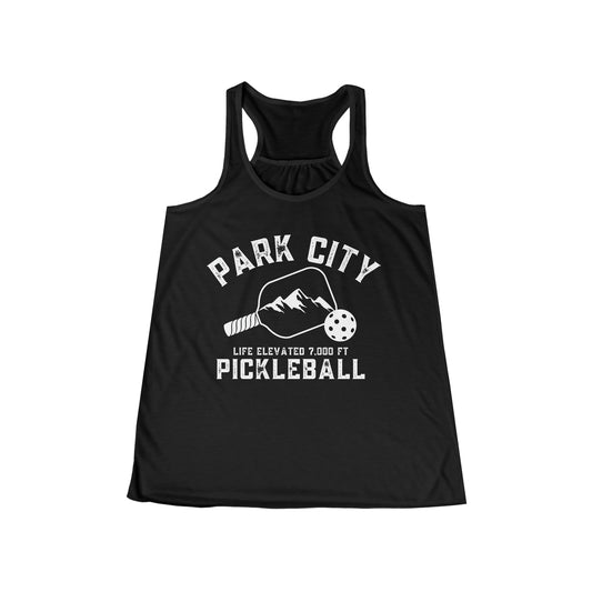 Park City Pickleball - Women's Flowy Racerback Tank