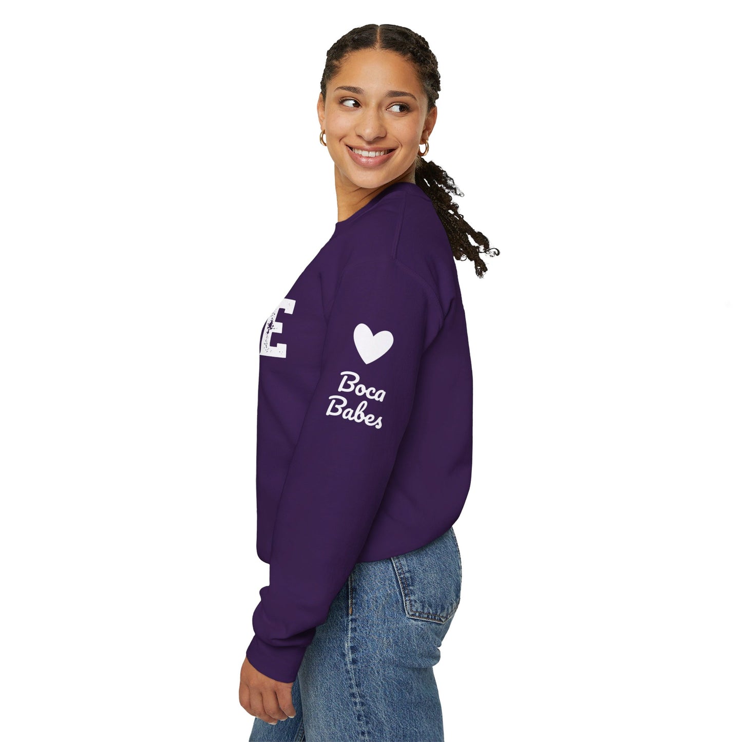 Boca Babes - 50/50 Plush - (heathered & solid colors) personalize sleeve and or back