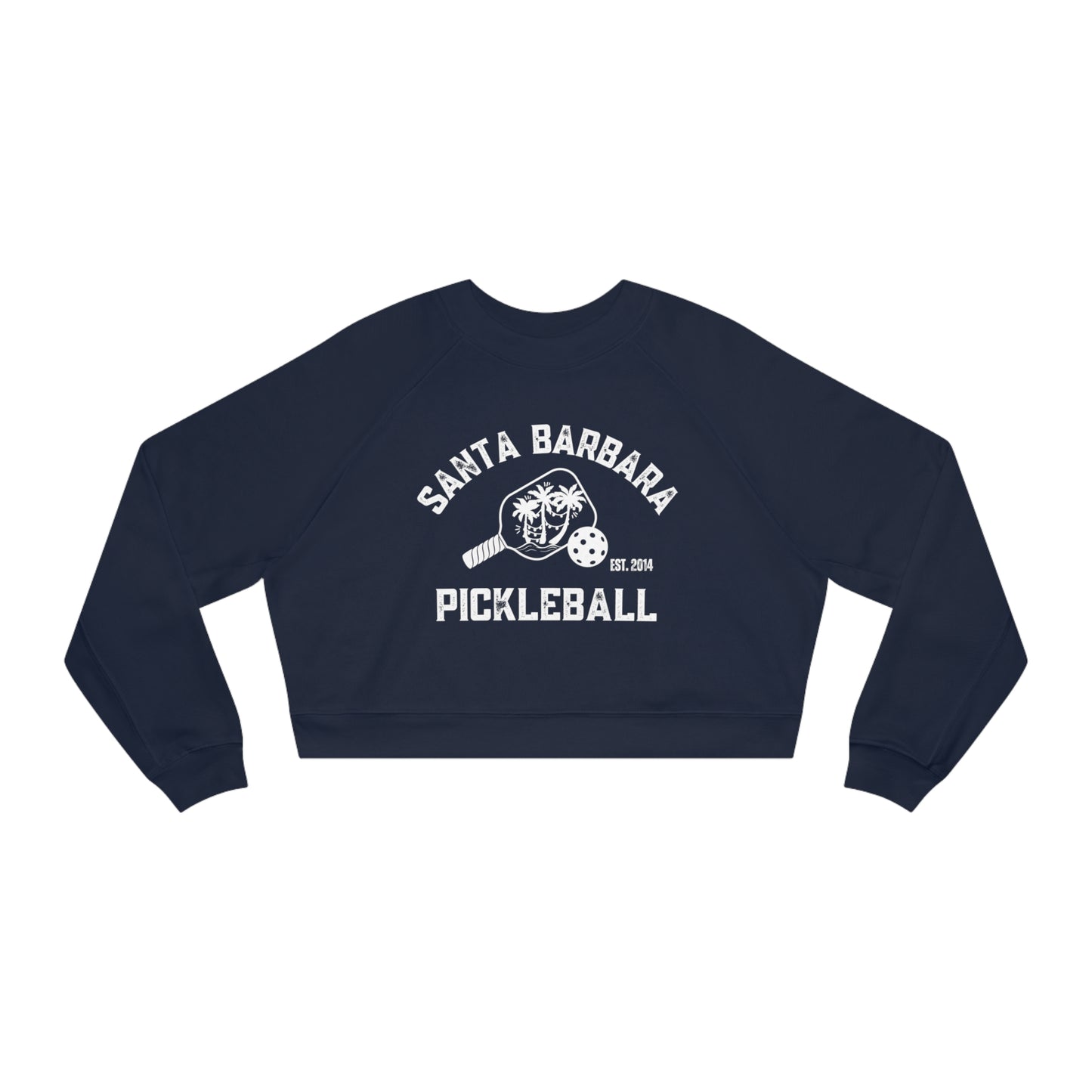 Santa Barbara Pickleball Women's Cropped Fleece Pullover