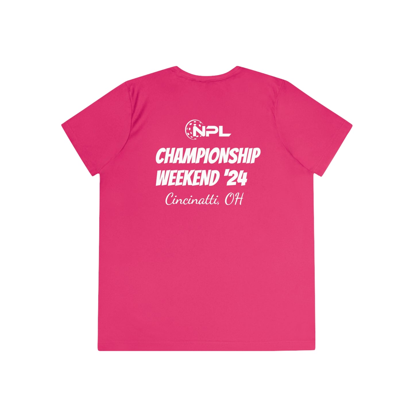 NPL Championship Weekend Ladies Moisture Wicking/Customize Name or Team on Back