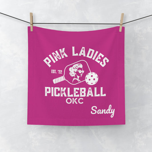 NEW Pink Ladies - Face Towel - customize name
