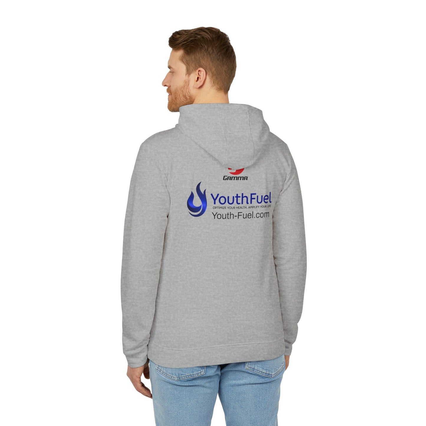 YouthFuel Adidas Unisex Fleece Hoodie (add sponsor logo back)