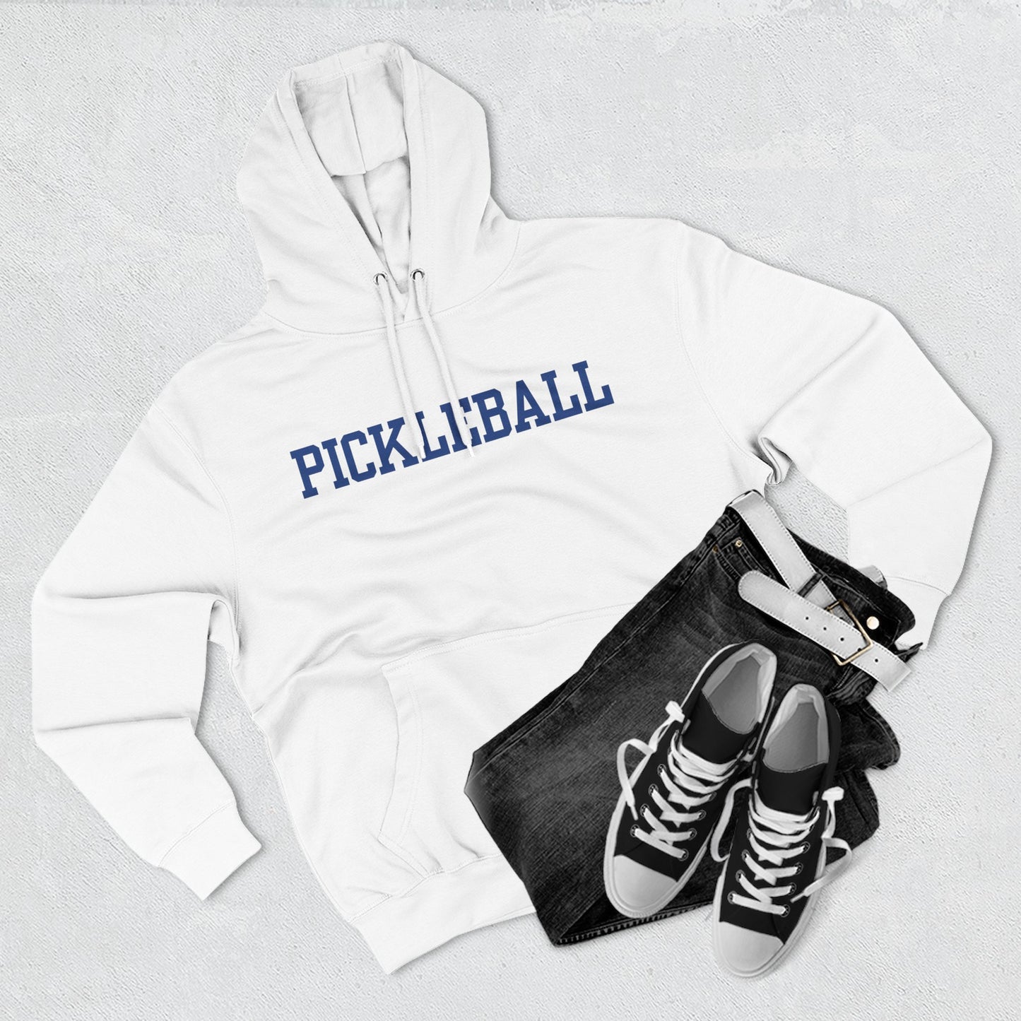 PICKLEBALL Unisex Coziest Lane 7 Hoodie 80% cotton, 20% poly - add name to back or any saying