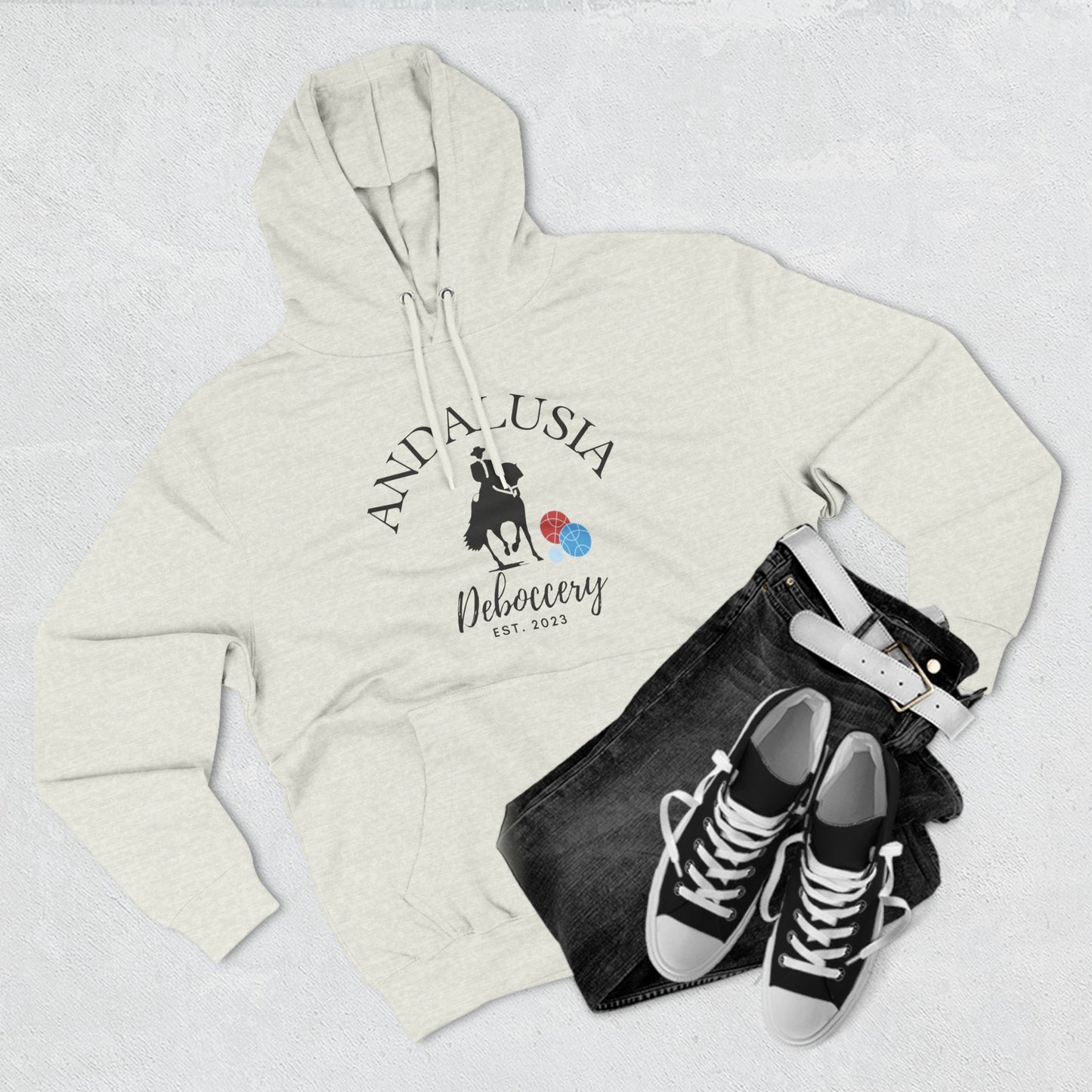 Andalusia Deboccery 80% cotton/20% poly Lane 7 - Three-Panel Fleece Hoodie