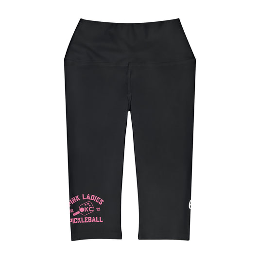 Pink ladies - Yoga Capri Leggings (customize name)