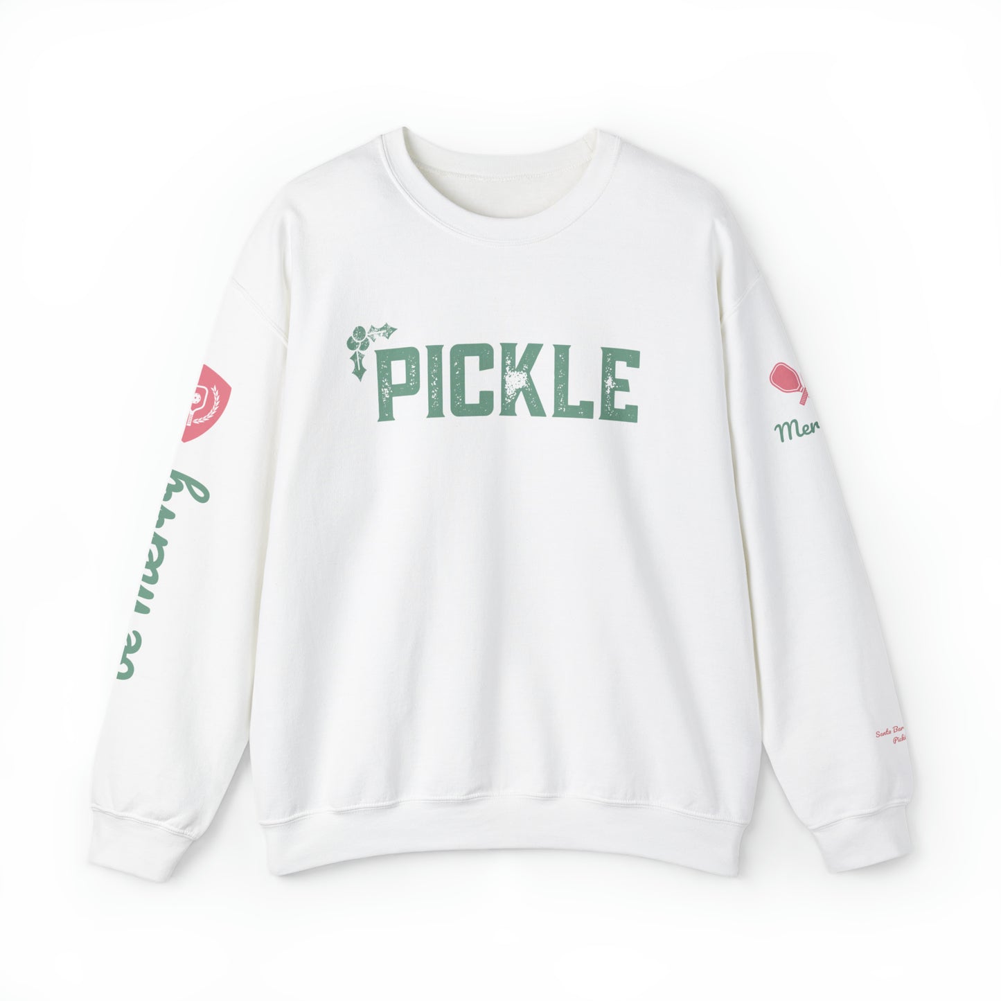 Meredith - PICKLE Holiday White Crew