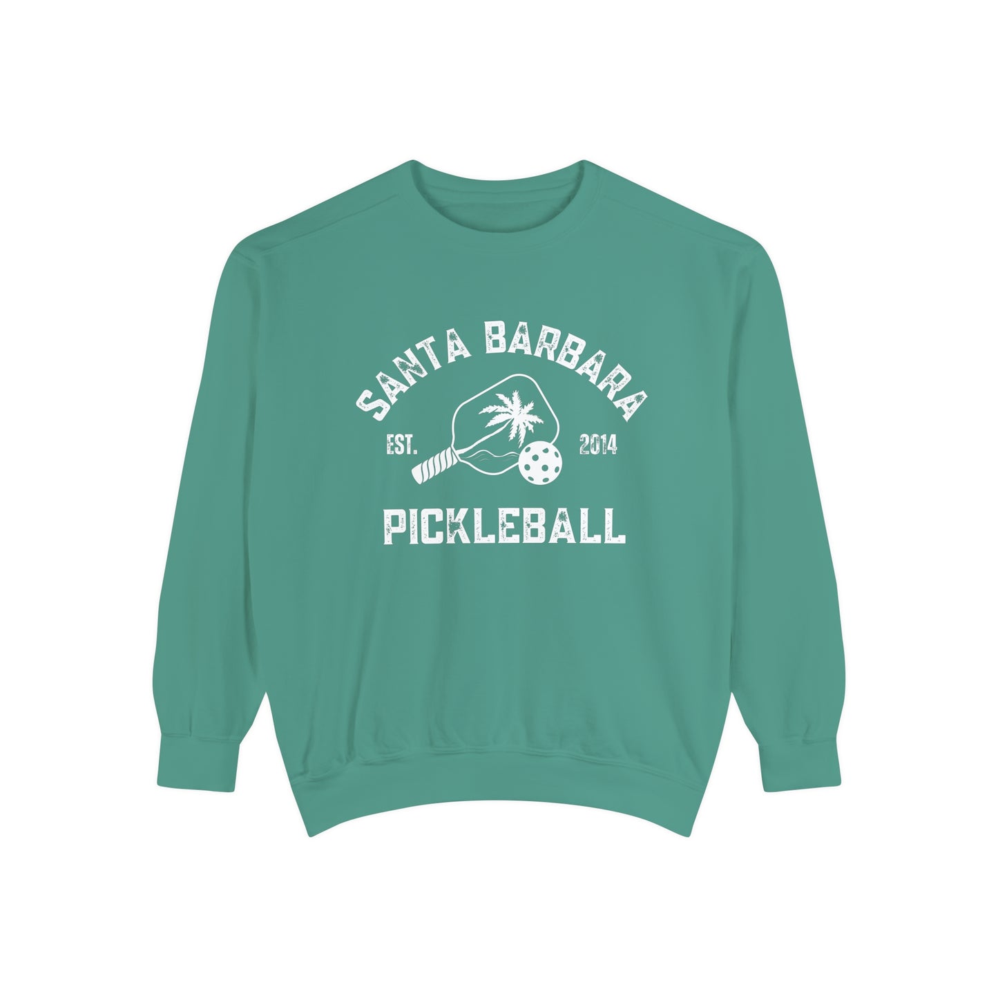 Santa Barbara Pickleball Garment Dyed Medium Weight Crew