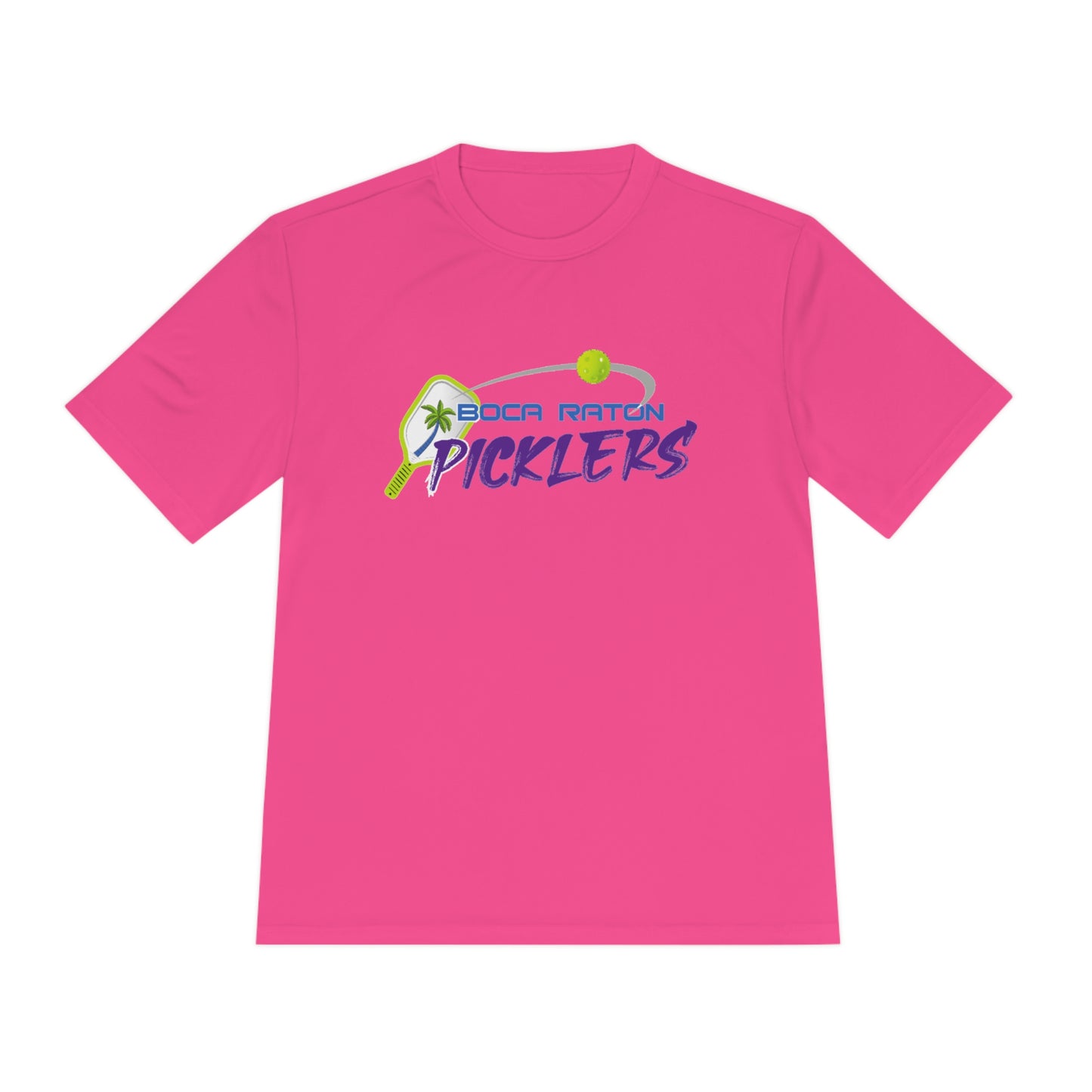 Boca Raton Picklers NPL Team - Unisex (fuller cut) Moisture Wicking T - customize back