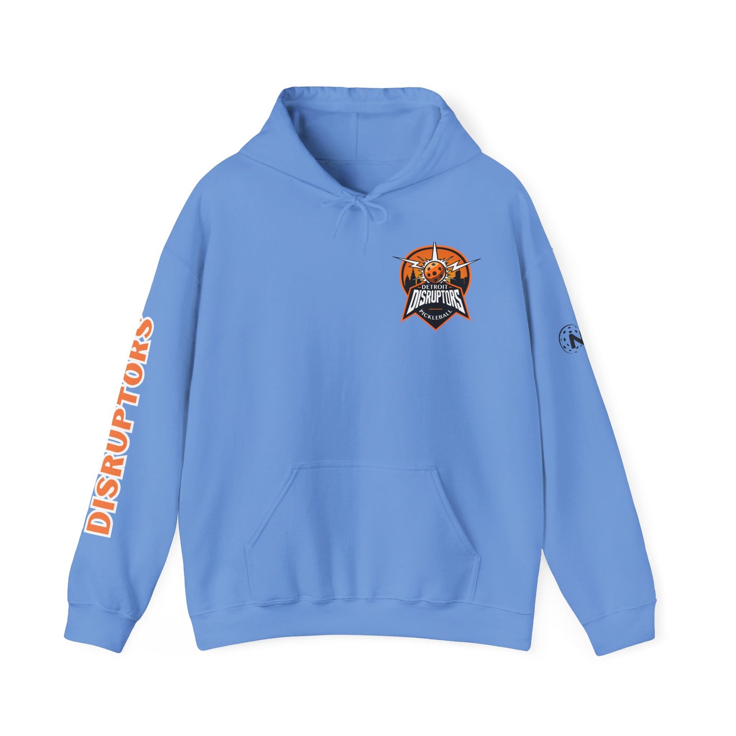 Detroit Disruptors Unisex Hoodie - Customize Sleeve or Back w/ Name - 50% cotton/poly (add in instructions)
