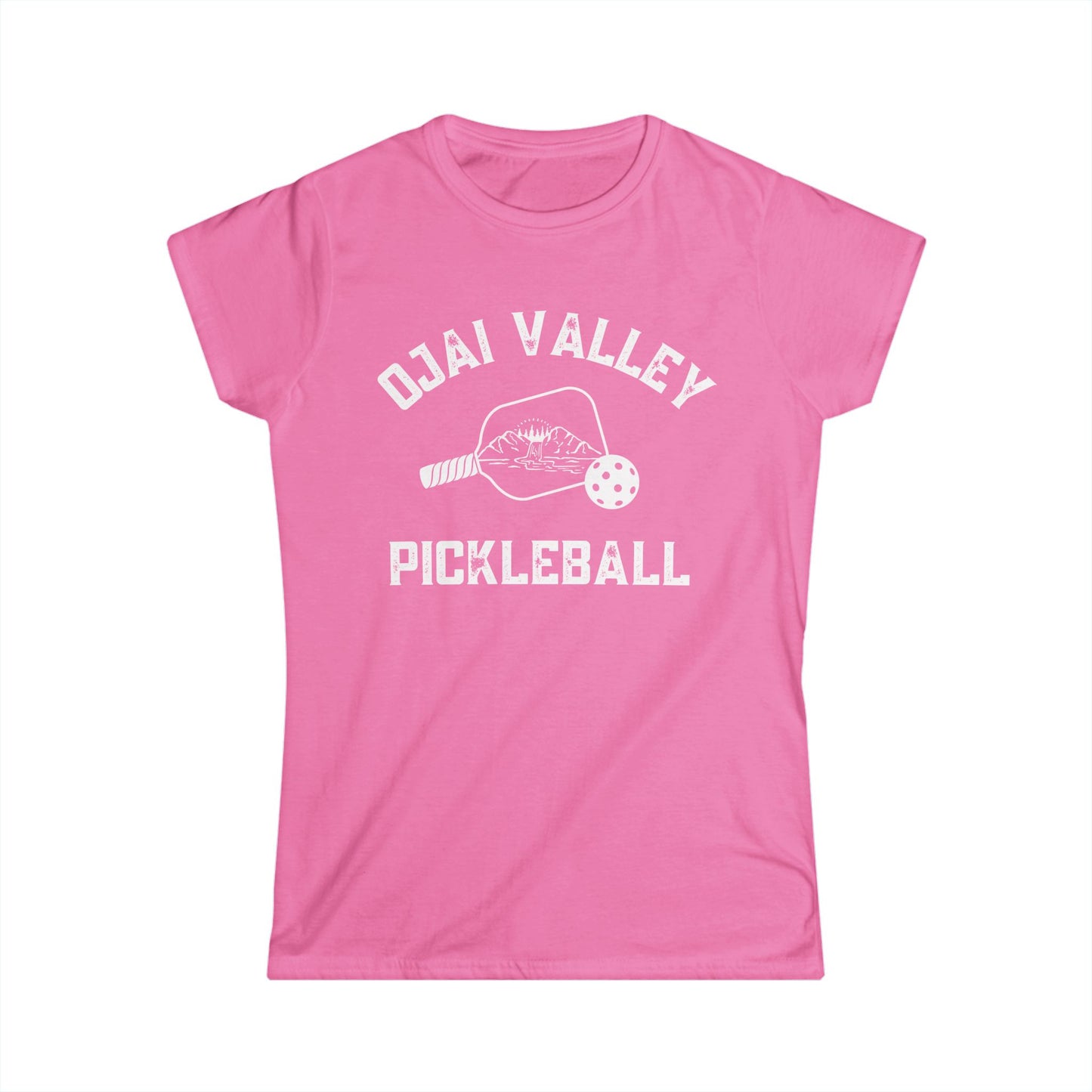 Ojai Valley Pickleball Women's Softstyle Tee
