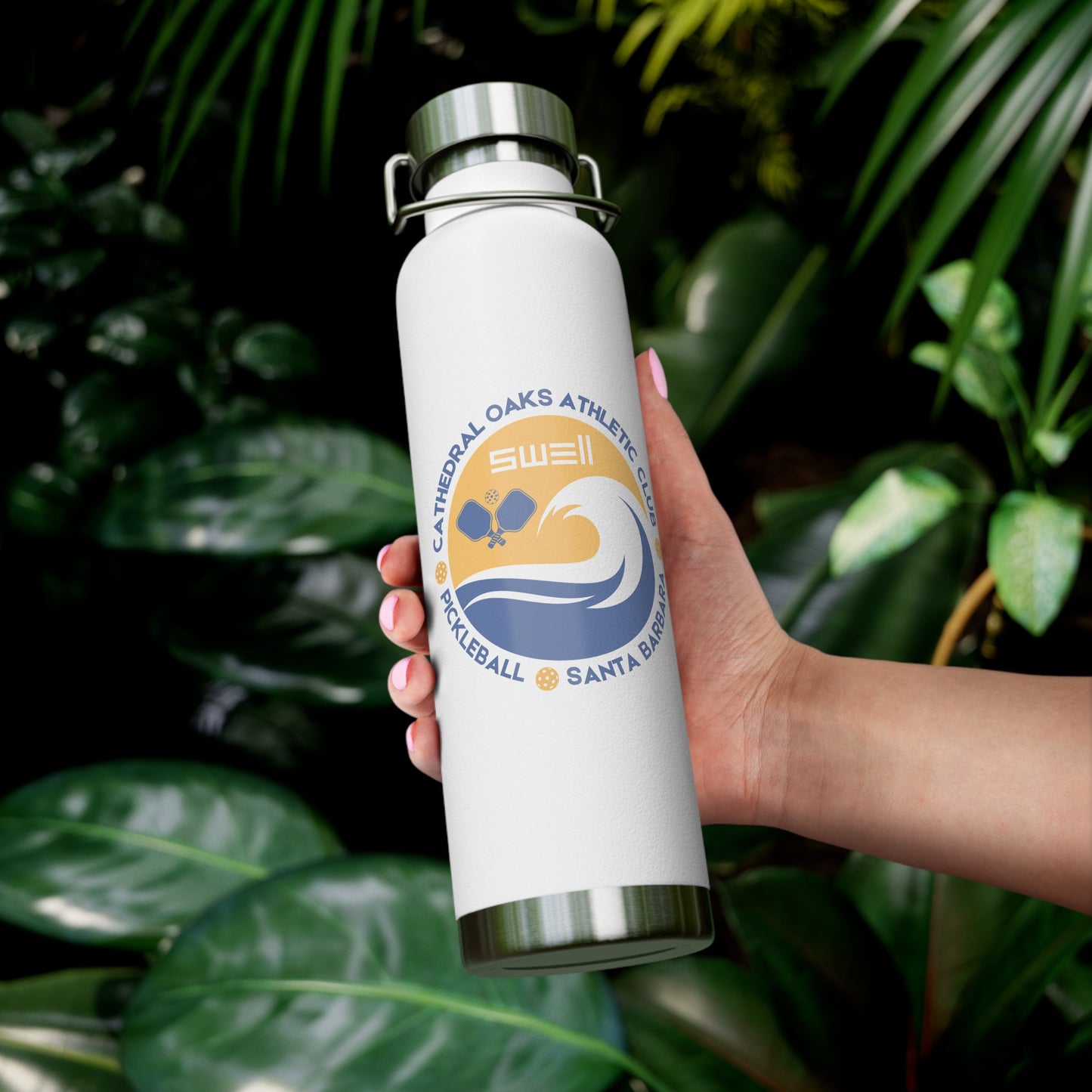 Cathedral Oaks - SWELL - PIckleball - Copper Vacuum Insulated Bottle, 22oz