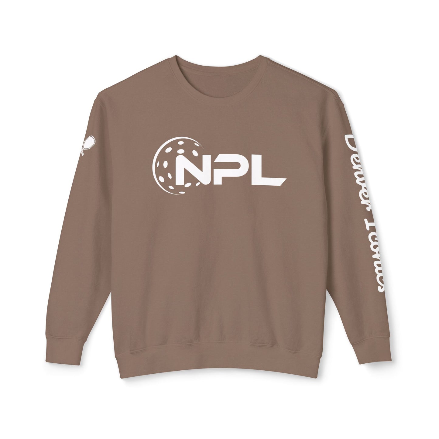 NPL Garment Dyed- Denver Iconics - Unisex 100% Cotton Lightweight Crew - Customize Sleeve w/ Name