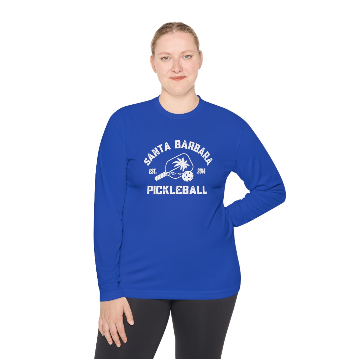 Santa Barbara Pickleball - Unisex Moisture Wicking SPF 40, Lightweight Long Sleeve Tee