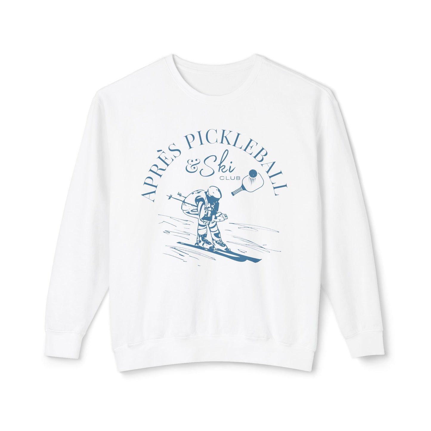 Apre’s Pickleball & Ski Club -Vintage Ski Unisex Lightweight Crew