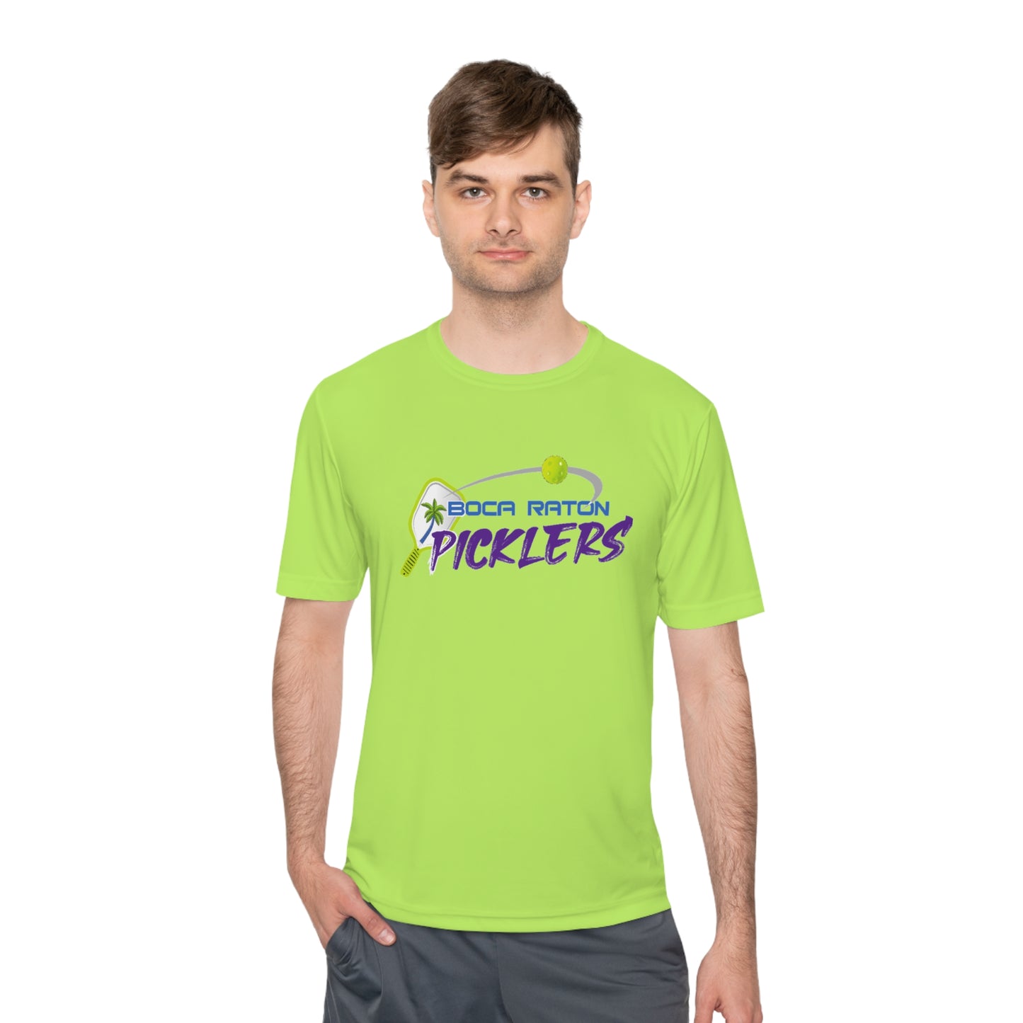 Boca Raton Picklers NPL Team - Unisex (fuller cut) Moisture Wicking T - customize back