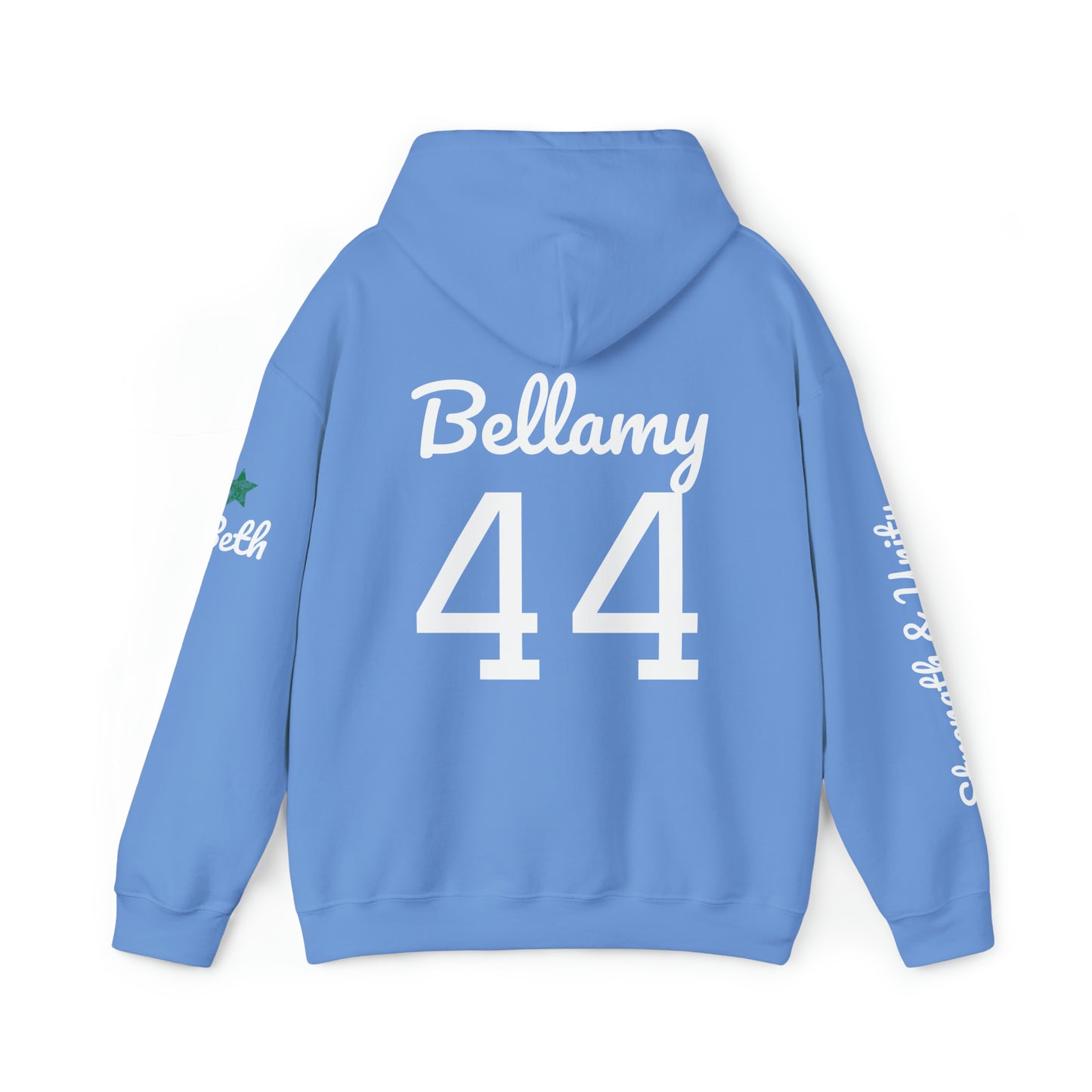OKC Punishers Hoodie w/ Stars Green Letters - customize sleeve & back