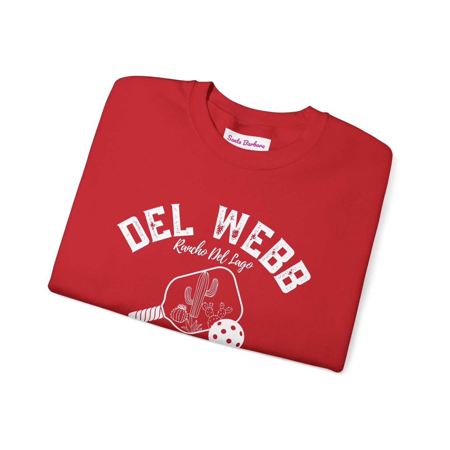Copy of Del Webb Pickleball Beachy Style - Dink in the Desert - Unisex Crew -ca add name to sleeve with paddles