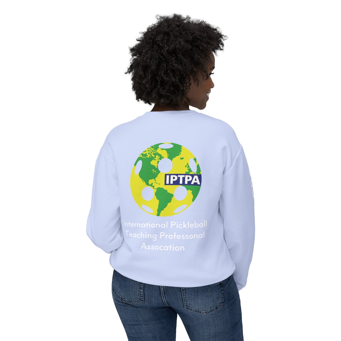 IPTPA Teaching Pro Unisex Lightweight Crewneck Sweatshirt - Customize name on sleeve
