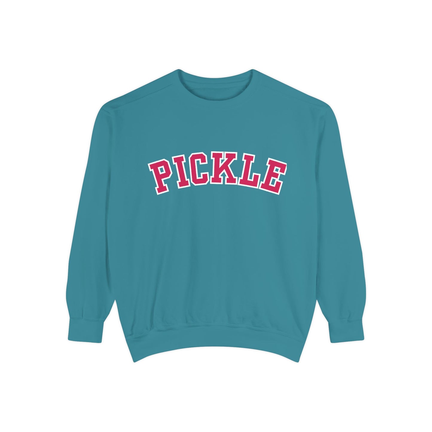 PICKLE Unisex Garment Dyed Medium Weight Collegiate Crew - can customize back