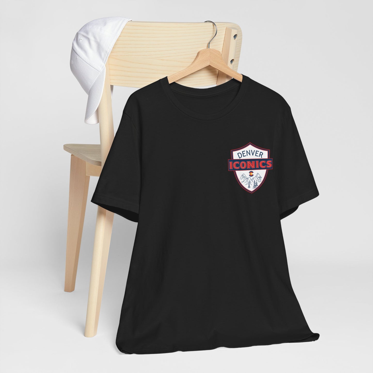 Denver Iconics Unisex Jersey Short Sleeve Tee - 100% cotton Bella Canvas - add name to back