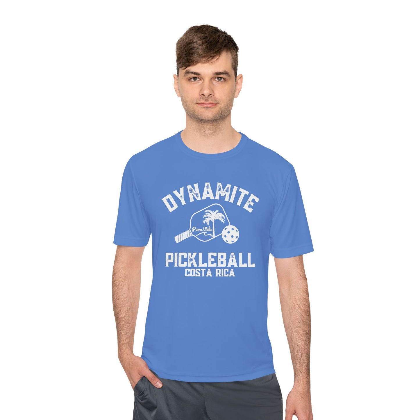 Pura Vidas Unisex SPF 40, Moisture Wicking Dynamite Pickleball T