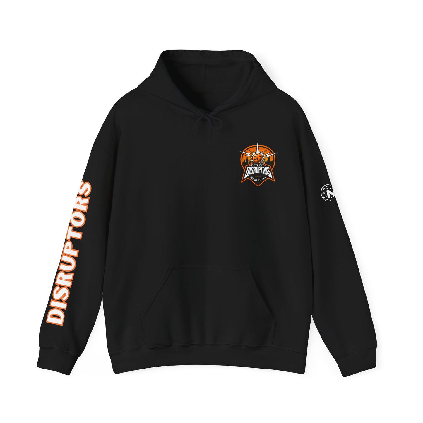 Detroit Disruptors Unisex Hoodie - Customize Sleeve or Back w/ Name - 50% cotton/poly (add in instructions)