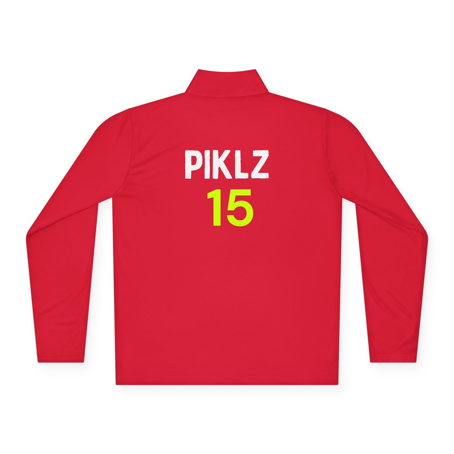 PICKLZ 15 Unisex SPF 40 Moisture Wicking Quarter-Zip Pullover - add your number in instructions
