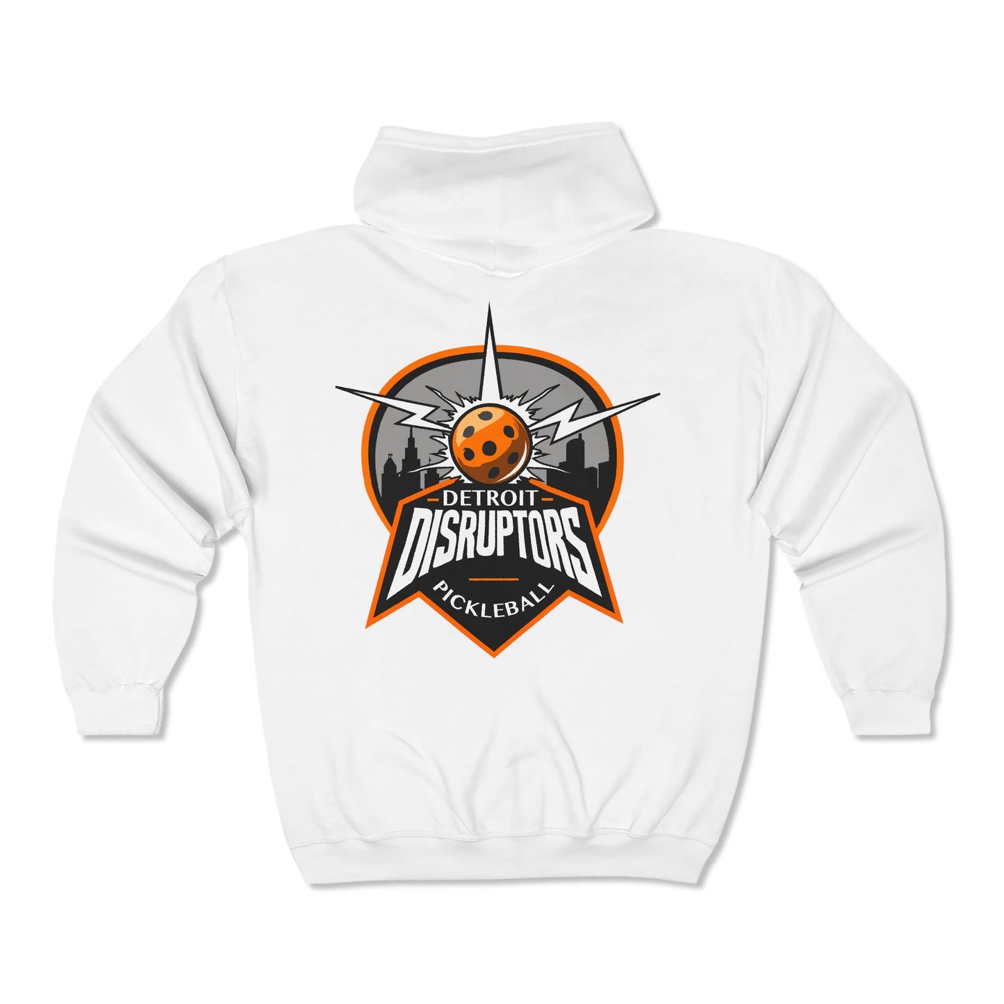 Detroit Disruptors Pickleball Hoodie - Unisex Heavy Blend Full Zip Sweatshirt
