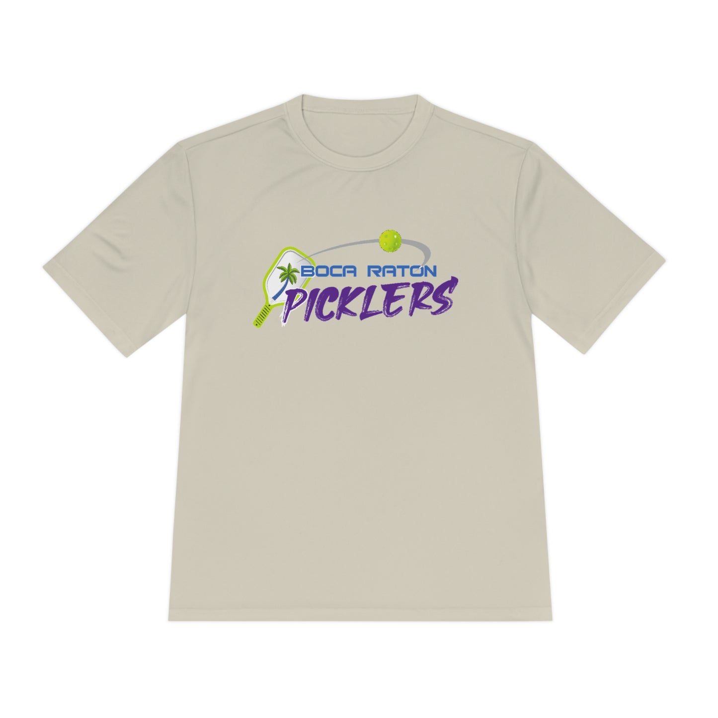 Boca Raton Picklers NPL Team - Unisex (fuller cut) Moisture Wicking T - customize back