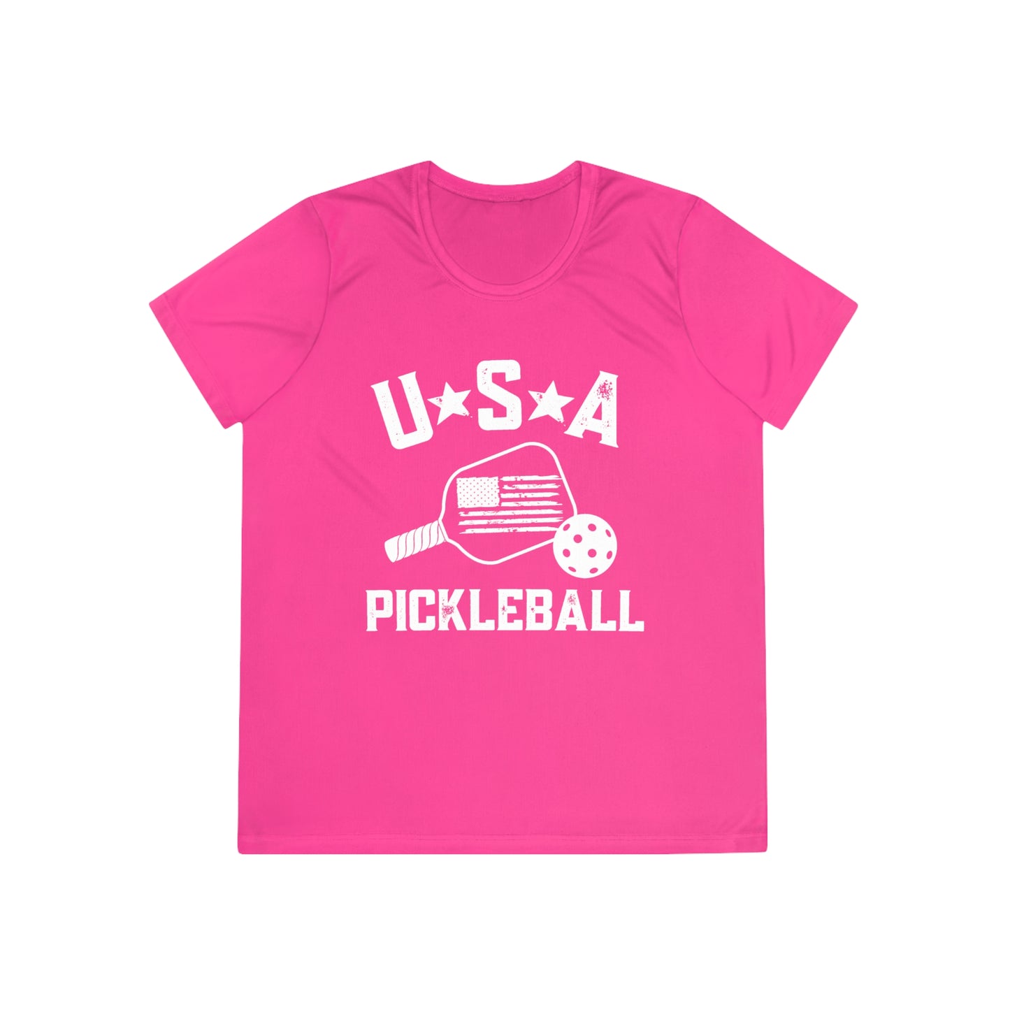 USA Pickleball - Ladies Fit SPFb 40 Moisture-wicking Competitor Tee
