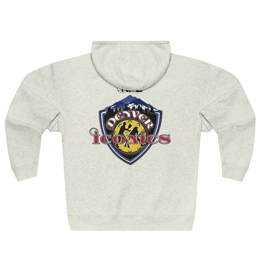 Denver Iconics NPL Team - Unisex Zip Up Hoodie 80% cotton extra plush (can add name left chest)