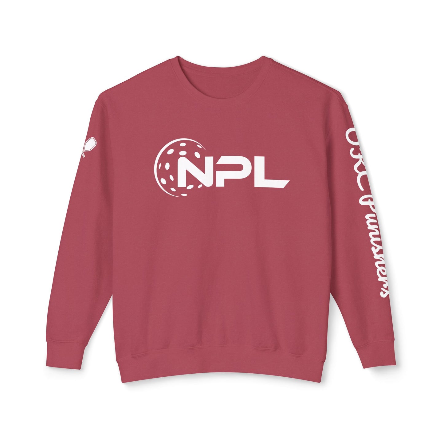 NPL Garment Dyed- Unisex Garment Dyed Lightweight Crew - Customize Sleeve w/ Name