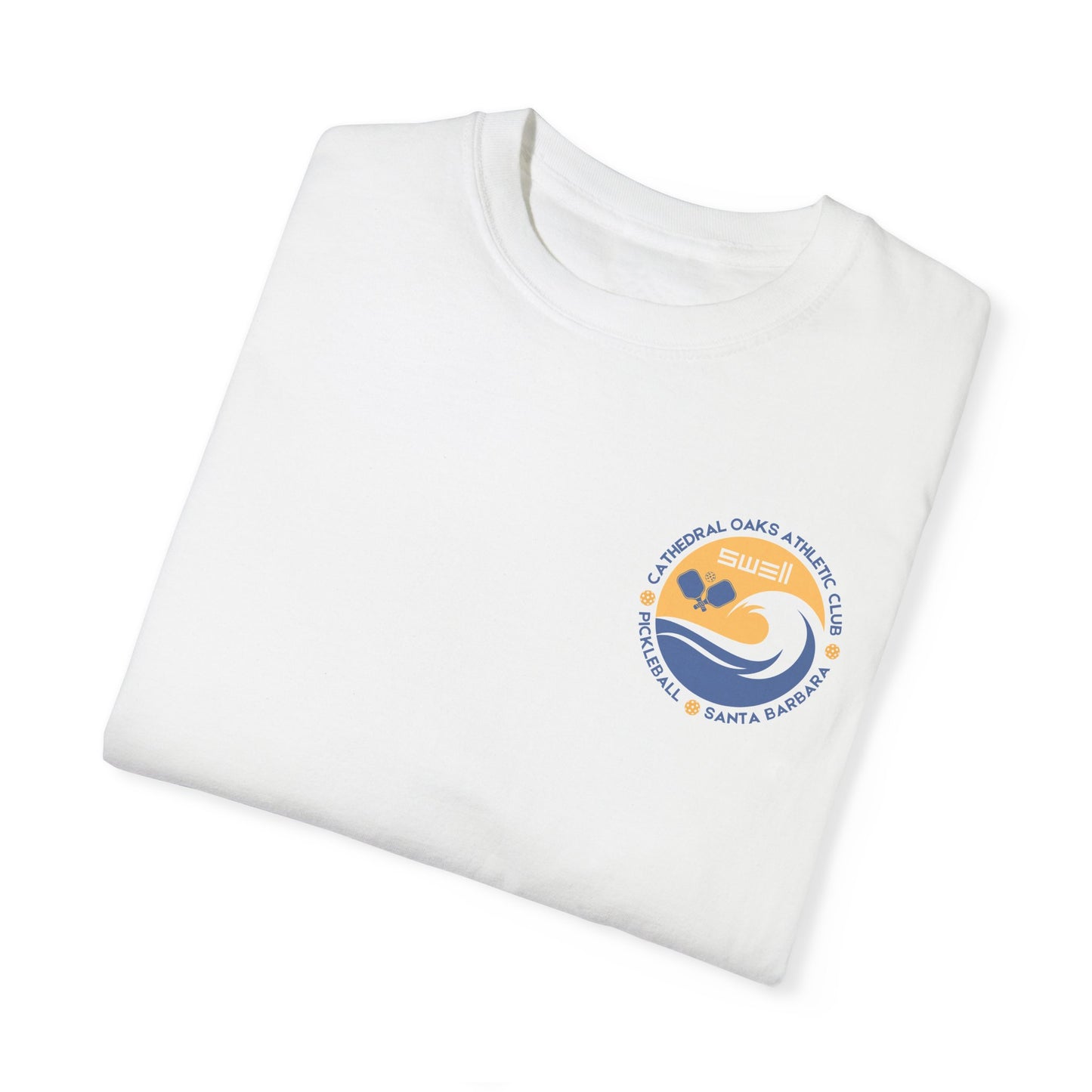 Cathedral Oaks Athletic Club - SWELL - Pickleball Unisex Garment-Dyed T-shirt