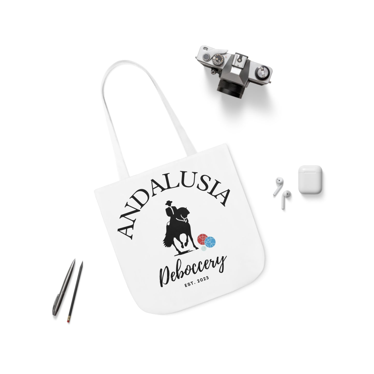 Andalusia Deboccery - Canvas Tote Bag, 5-Color Straps