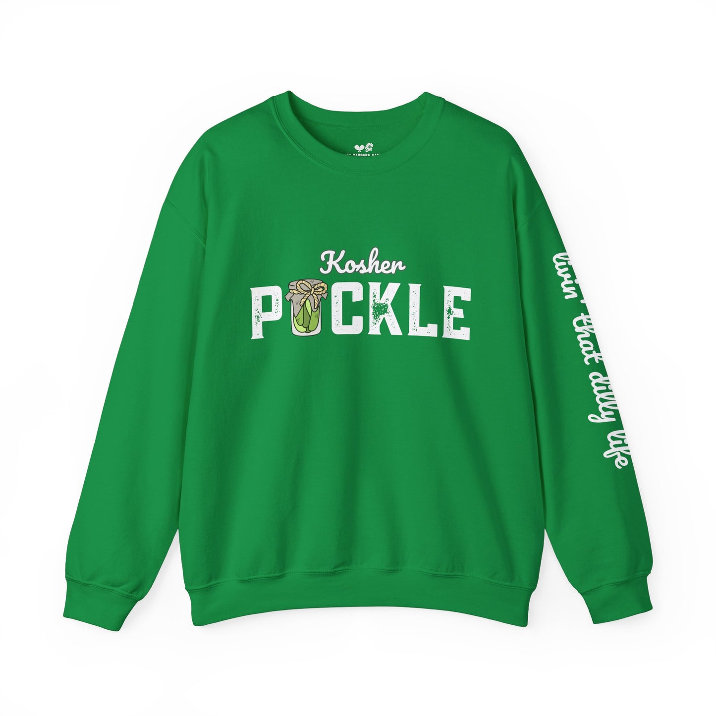 PICKLE Kosher Crew 50/50 Plush/Unisex - can customize sleeve w/ name